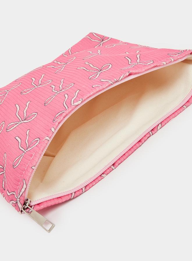 Styli Pink Ribbon Wash Bag - Image 3